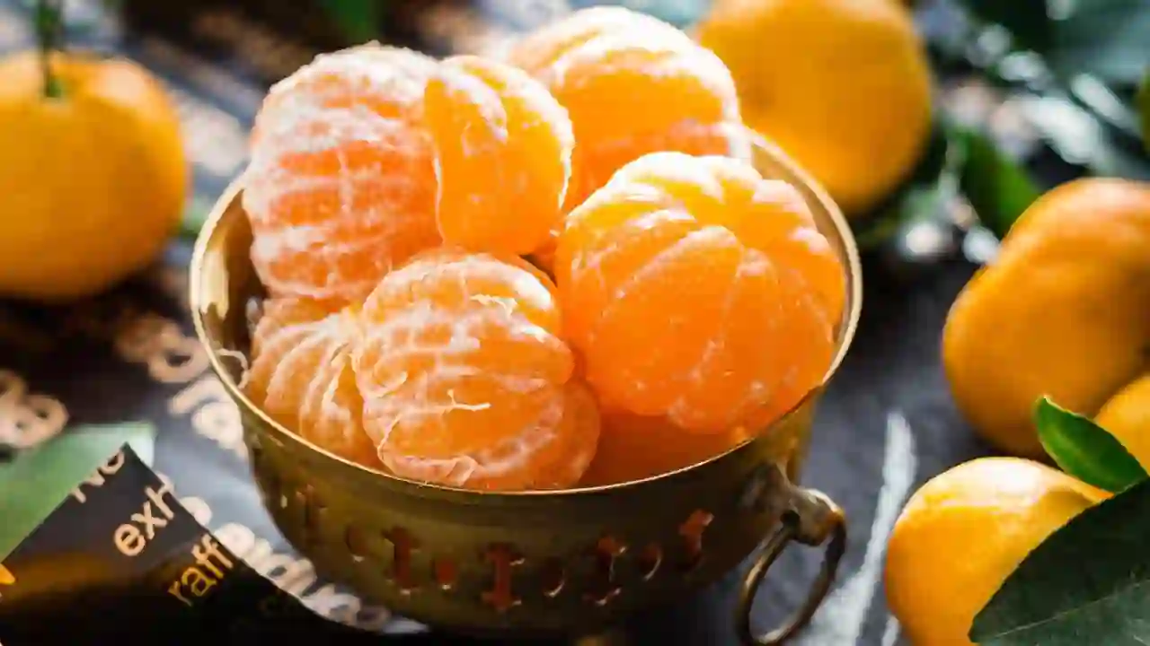 peeled oranges